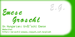emese groschl business card